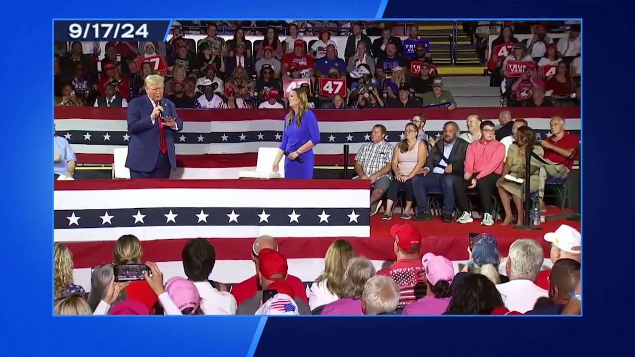 Audience Members Leave Rally as Trump Gives Incoherent Answers on Manufacturing, Food- A Closer Look