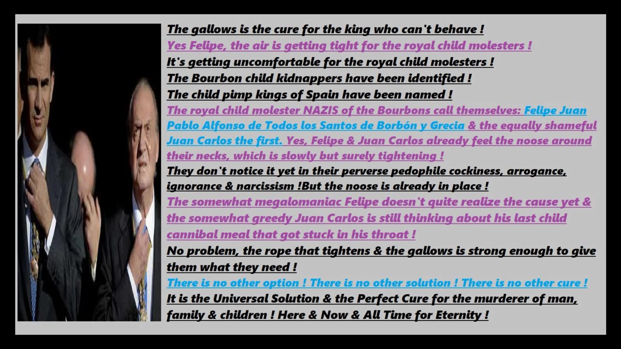 Felipe borbon the child pedovore king of Spain 🇪🇸