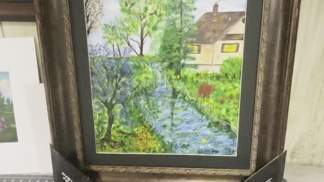 Watercolor framed