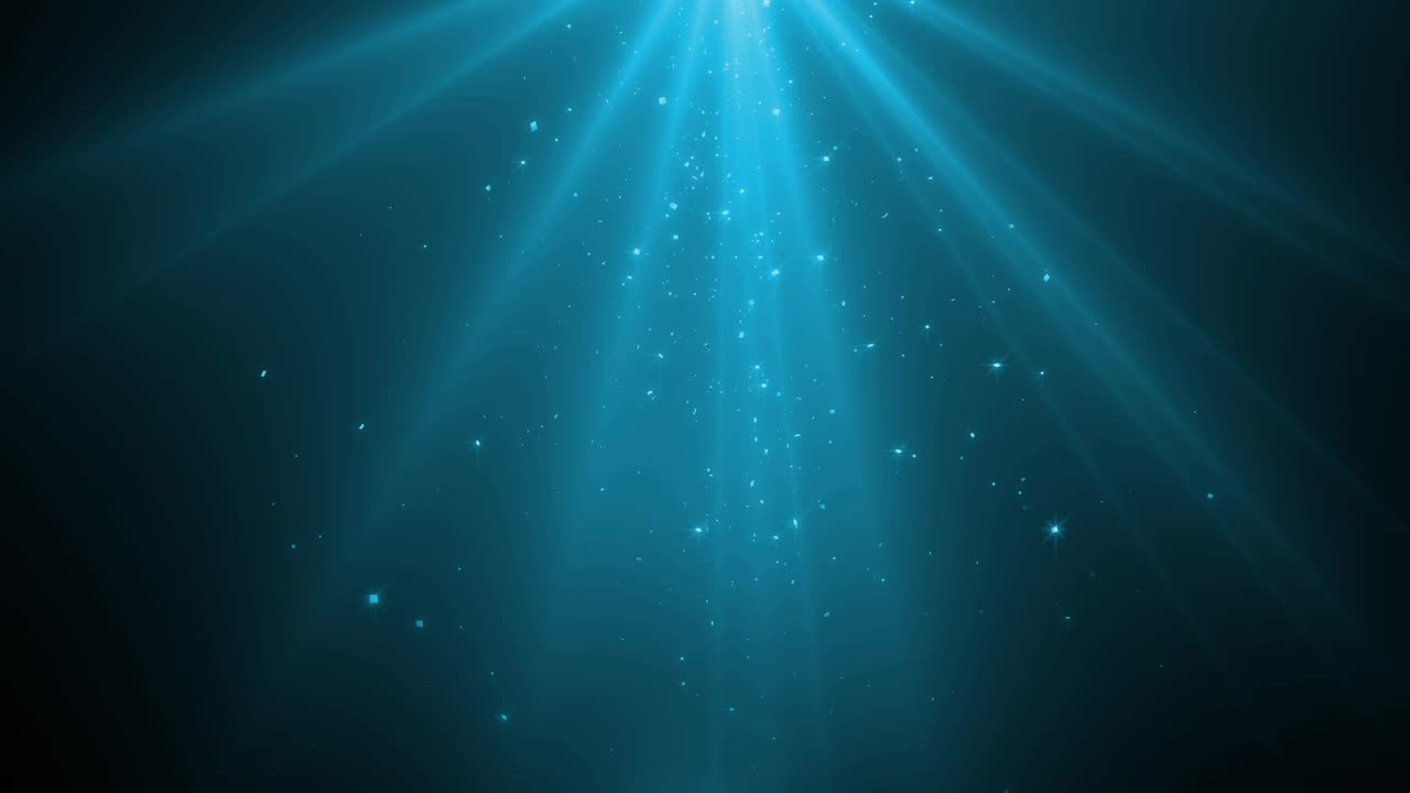 Undersea background with light shining through the water