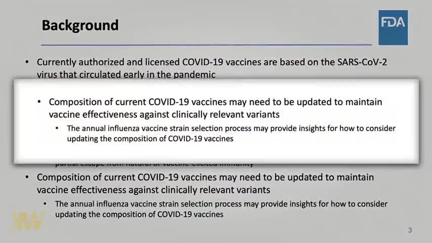 Beware! 👀 The FDA attempts to 'flu shot' future covid vaccines!