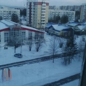 Panorama of the beautiful city of Neryungri in Yakutia.