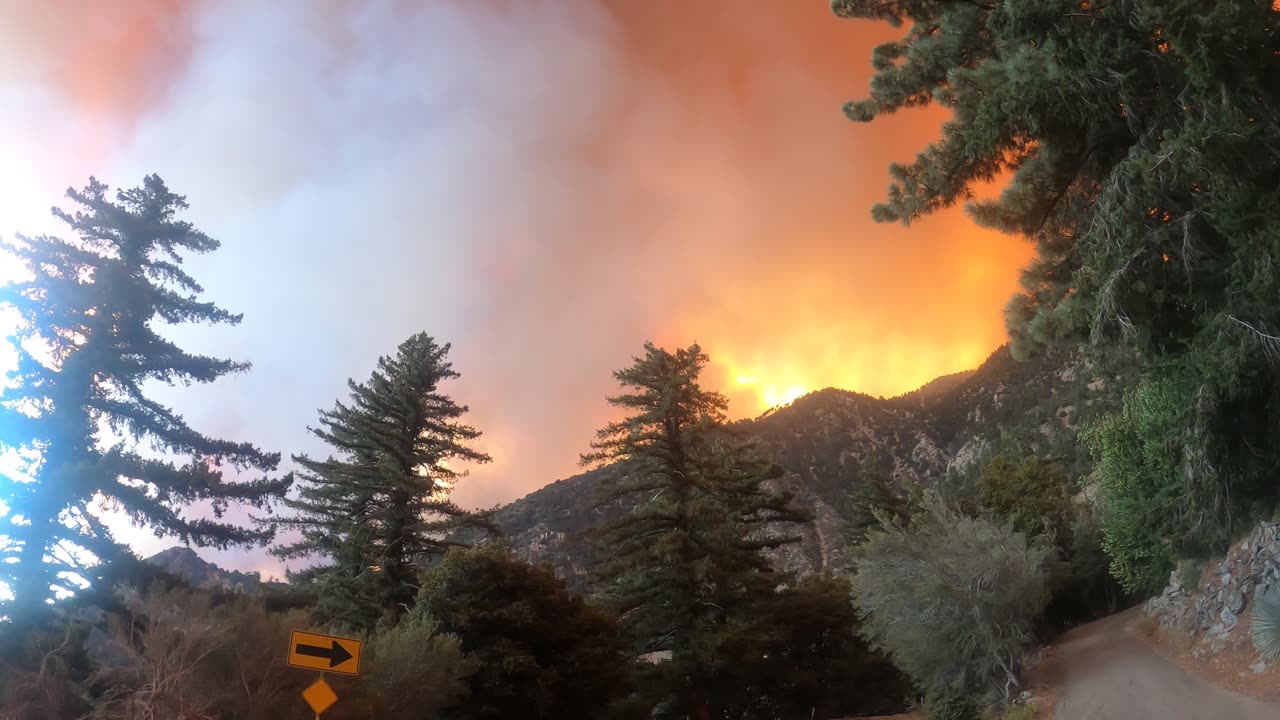 Bridge Fire at Mt Baldy