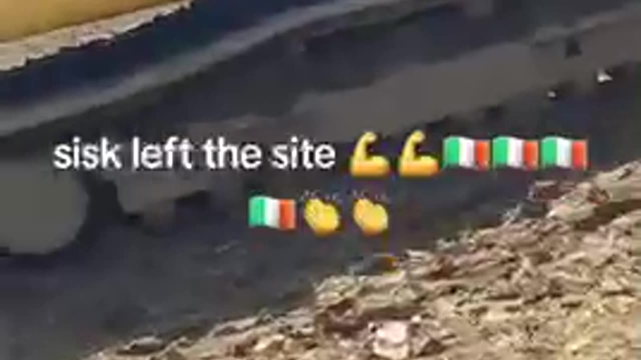 The irish taking out migrant camps before they can be built....