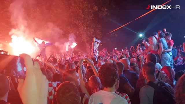 Split luduje nakon pobjede Hrvatske