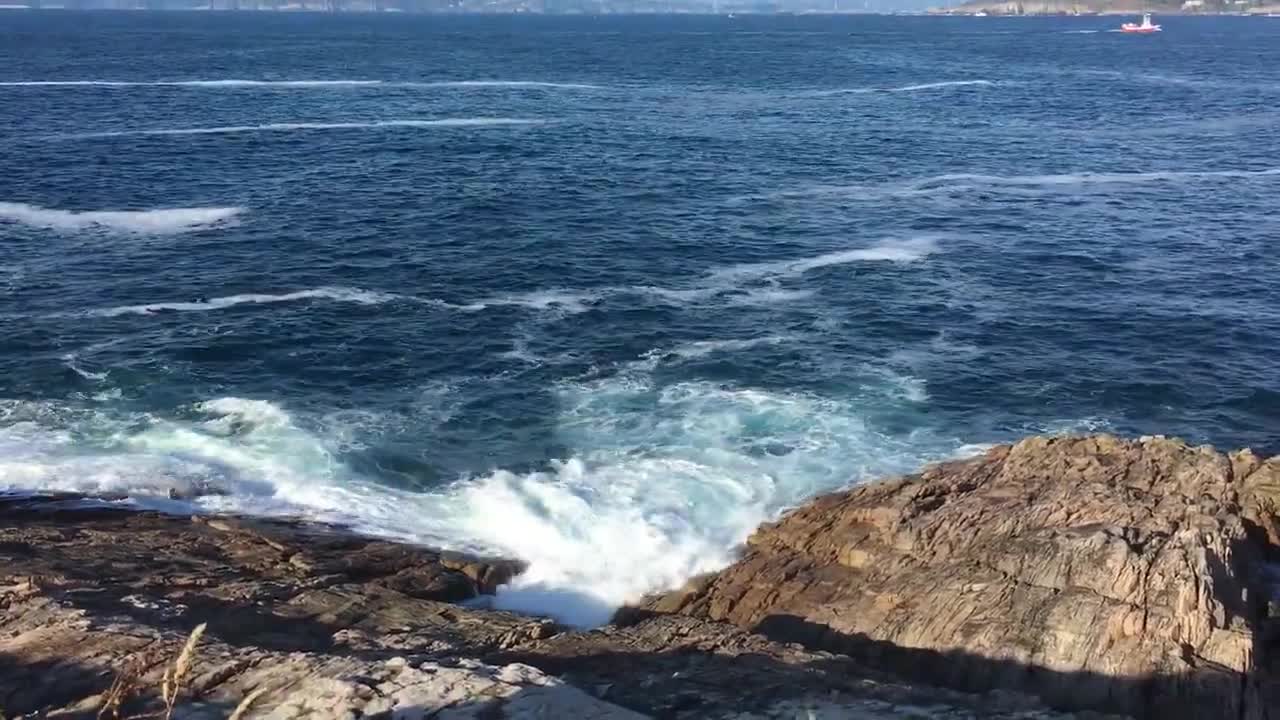 Stunning views and sounds of the sea reels viral video