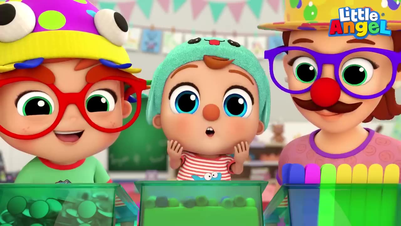 April Fools Song! _ Little Angel Kids Songs & Nursery Rhymes