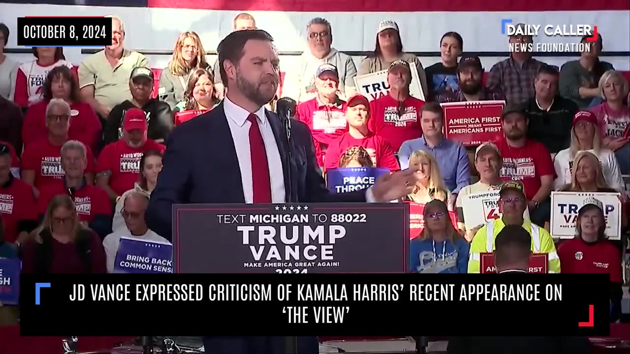 JD Vance Expressed Criticism Of Kamala Harris' Recent Appearance On 'The View'