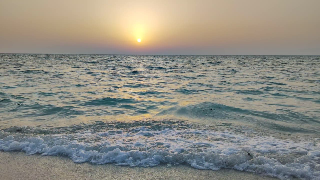 Sunset in Persian gulf