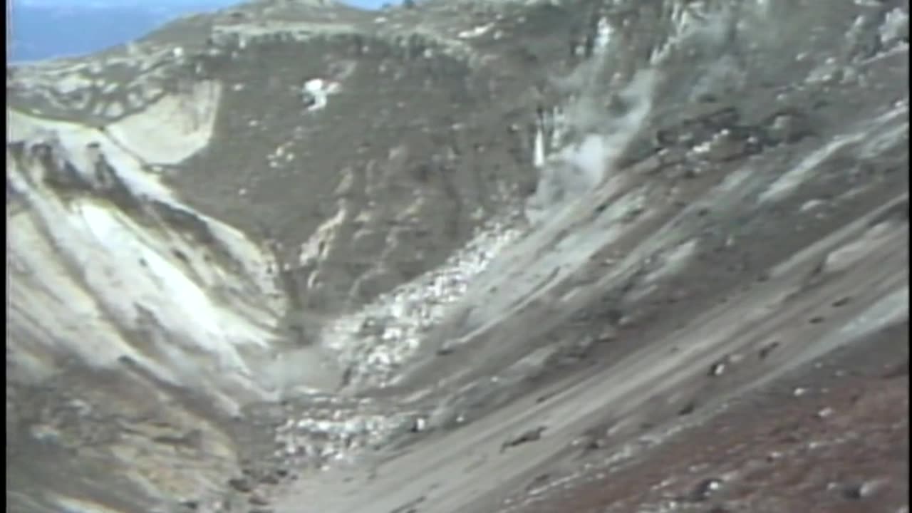 Standing on Mount St. Helens Days Before Eruption - May 1980