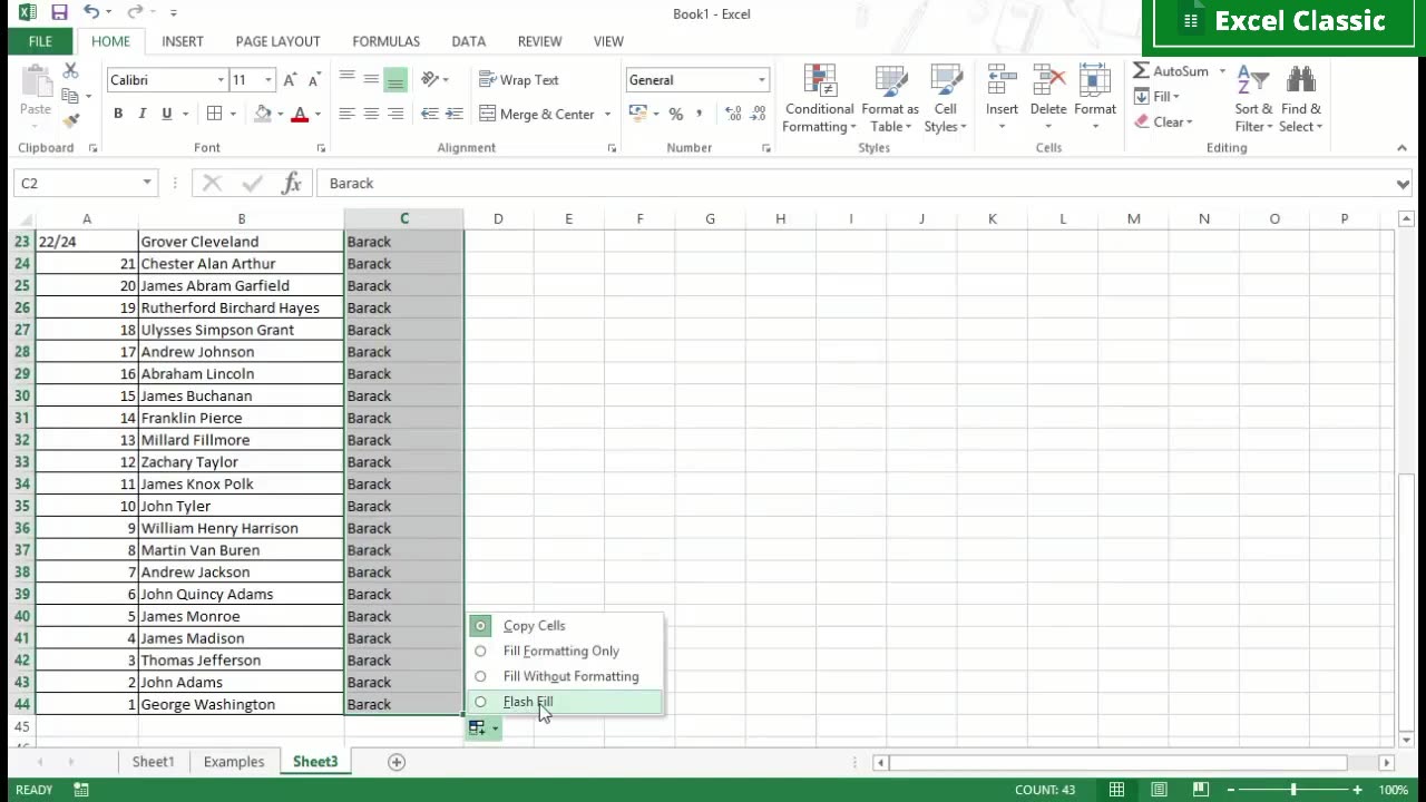 Excel lesson 7
