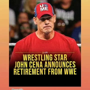John Cena announces his retirement from wwe 7/11/24