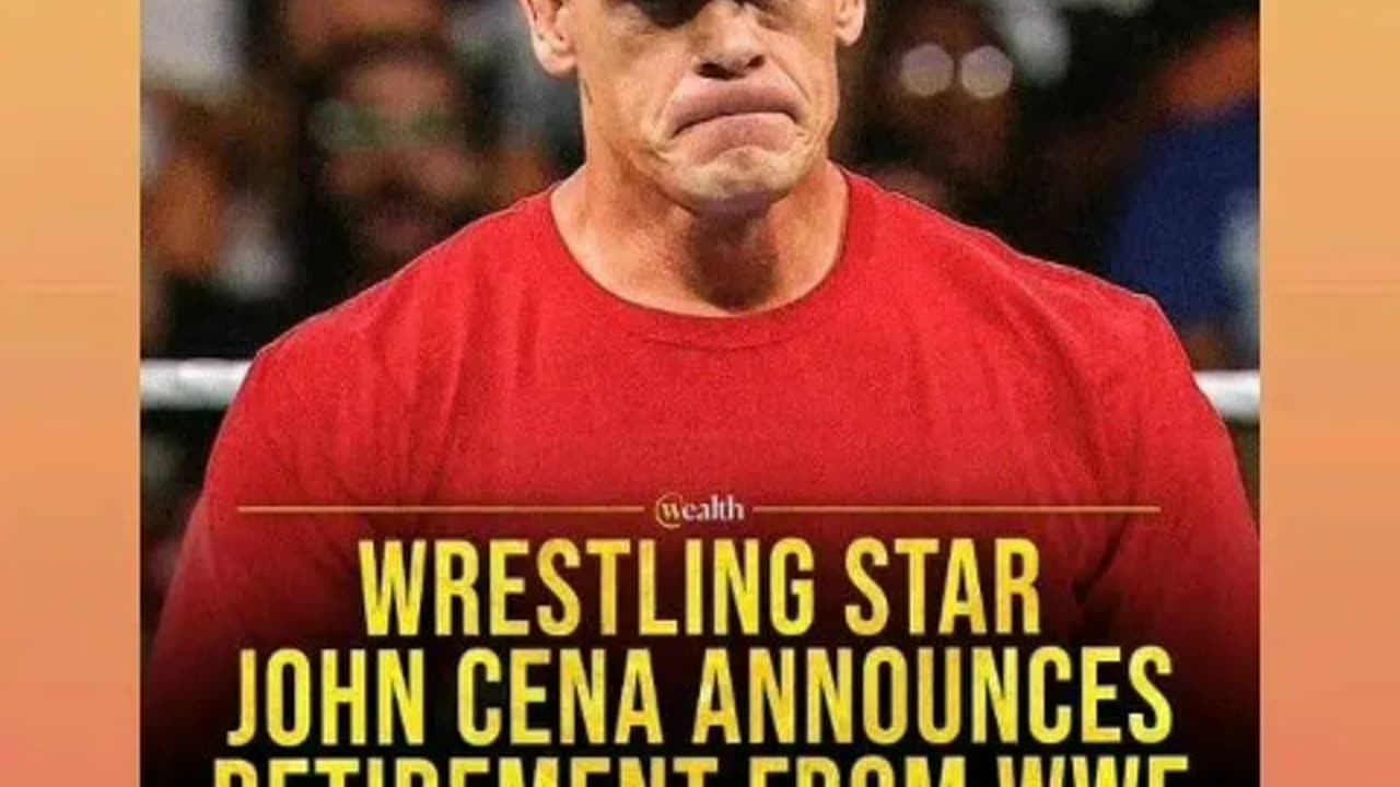 John Cena announces his retirement from wwe 7/11/24