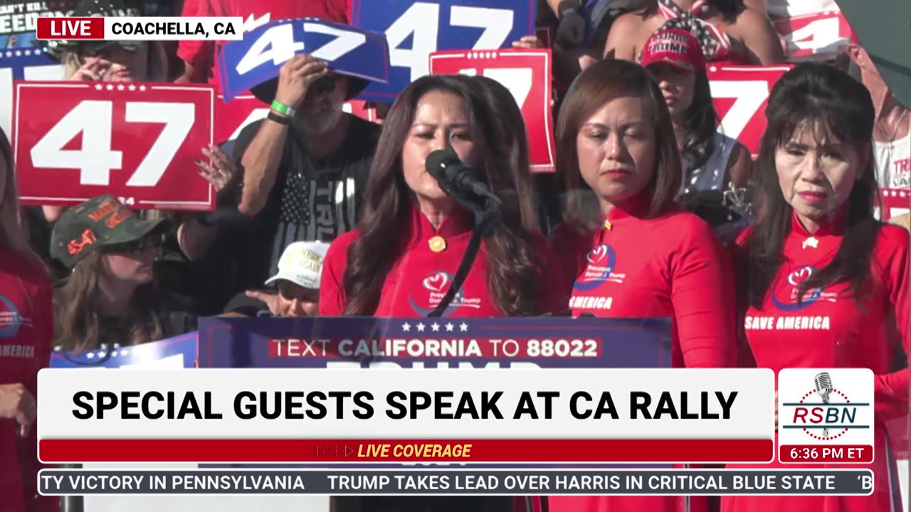 FULL SPEECH: Vietnamese American Beti Lapson Luu Speaks at Trump Rally in Coachella, CA - 10/12/24