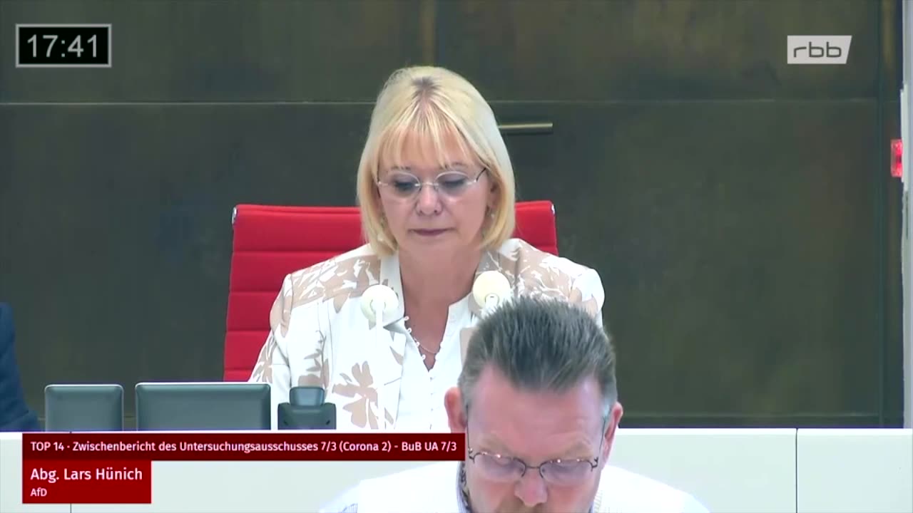 Rede im Brandenburger Landtag zu Erkenntnissen im Corona-Ausschuss.