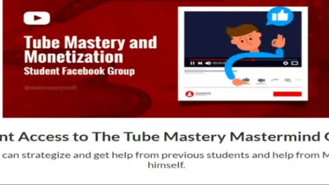 Tube Mastery and Monetization is the best YouTube course and community on the market.