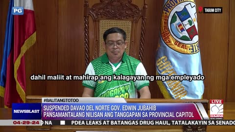 Pansamantalang nilisan ang tanggapan sa provincial capitol