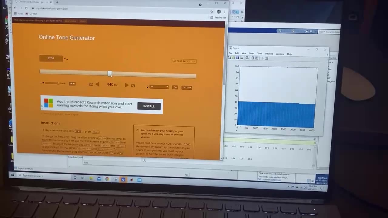 Walker Audio experiment 25-Apr-2021