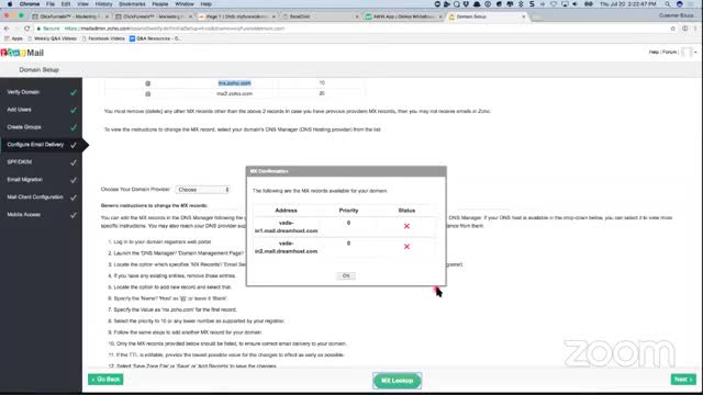 ClickFunnels Q&A - How to set up CloudFlare, Sendgrid, and Zoho to send and receive ema