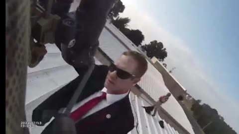 Video cam of Crook's on roof after taken out