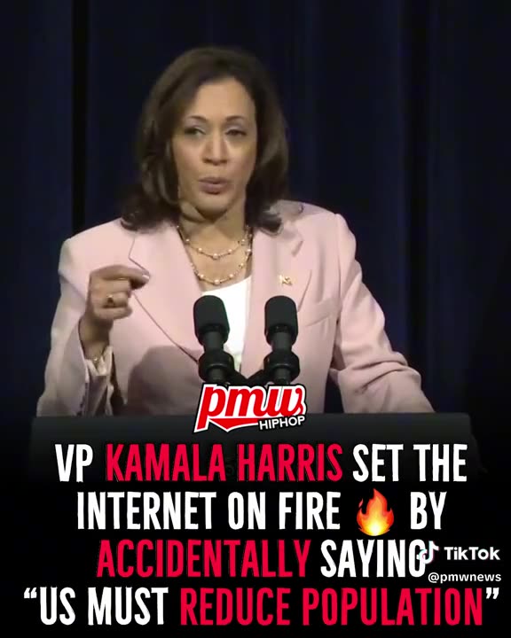 Vice President Kamala Harris calls for US to "reduce population"