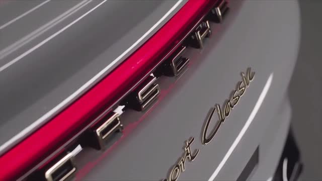 The Display Of The Rear End Of Porsche