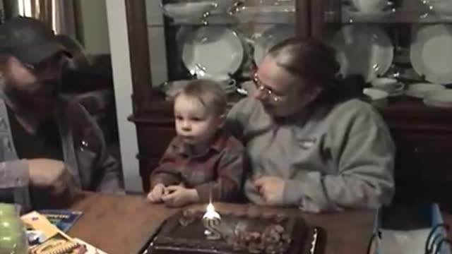Paul 2007 Birthday with Nana and Chris