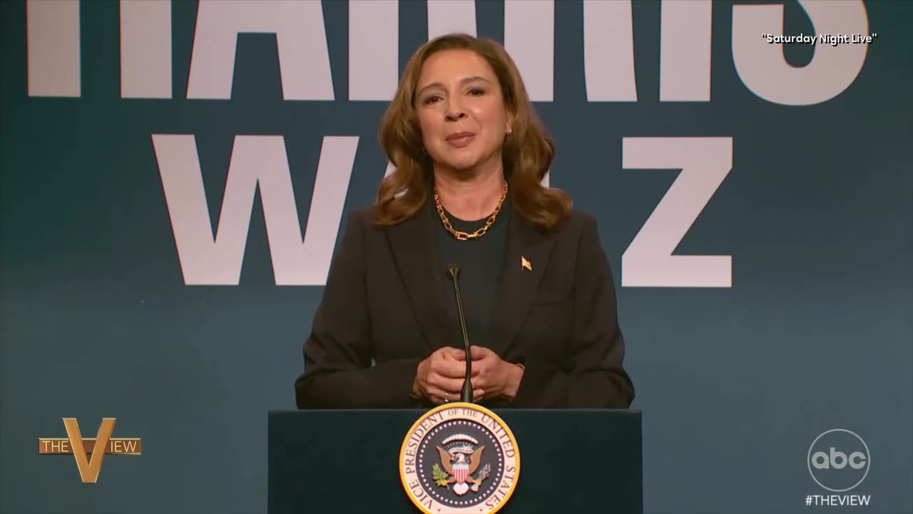Kamala Harris' jaw drops after seeing Maya Rudolph's SNL impression