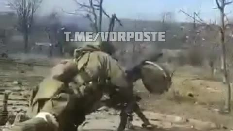 Ukraine War - Attacking the enemy with the AGS-17 "Flame".