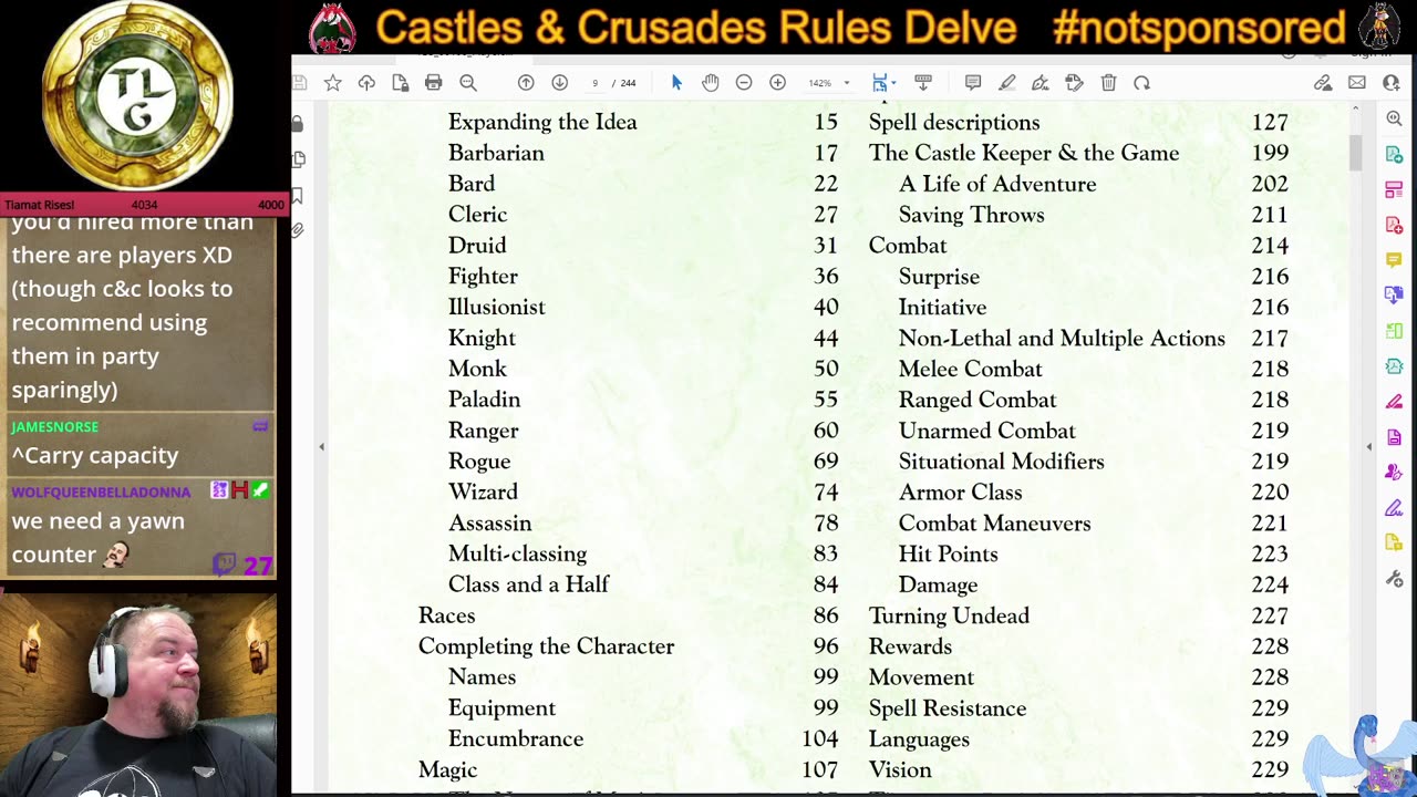 Castles & Crusades Basic Rules Delve: Classes, Races, Encumbrance, and More