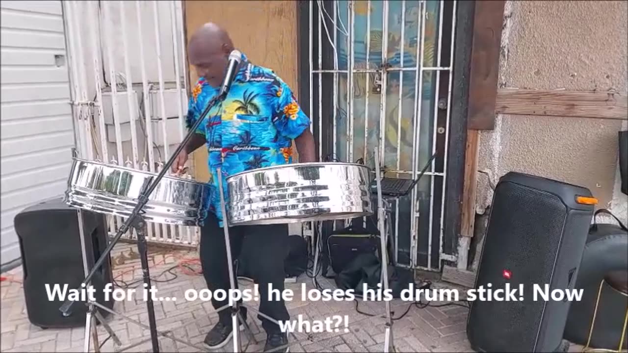 Akaisha Plays the Pans in Sint Maarten, Caribbean Islands! LIVE MUSIC!