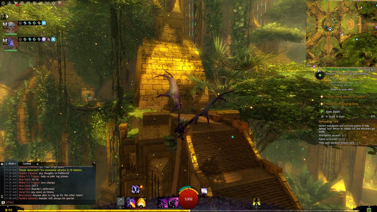 Gw2 - A Study in Gold (Eastgate: A Great View of a Mighty Tree Tablet Location)