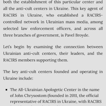 EXPOSING ANTI-CULT TERRORISM!