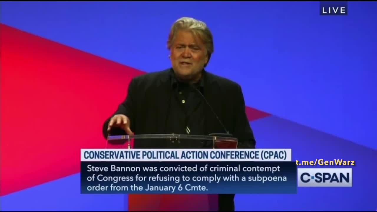 Must Watch: Steve Bannon’s Keynote Speech at CPAC ‘22