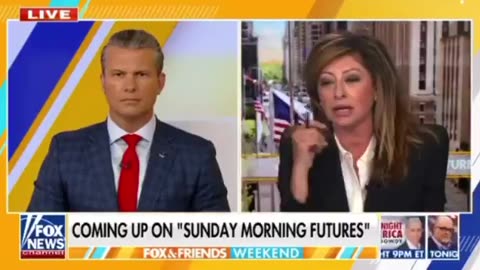 Maria Bartiromo says a man in a grey suit climbed the ladder