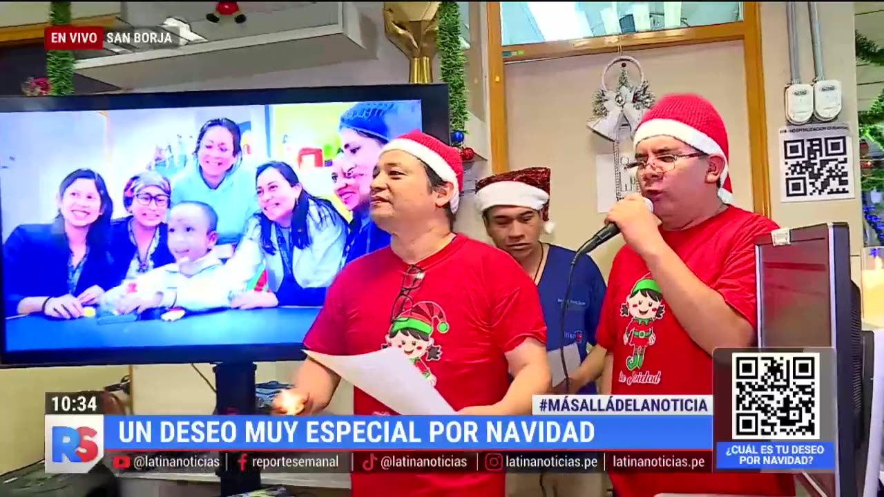 El espíritu navideño llega al Instituto Nacional del Niño: Música y baile para recibir la Navidad