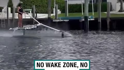 No wake zone,no problem