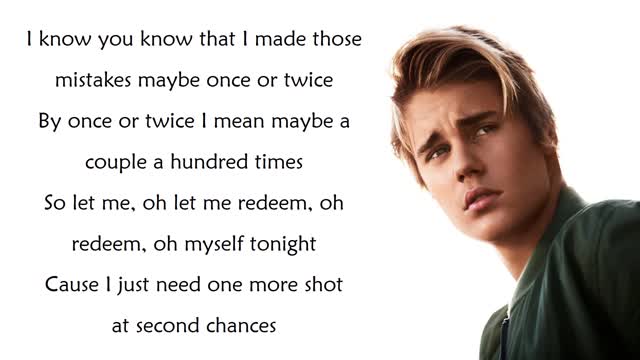 Justin Bieber - Sorry (Lyrics)