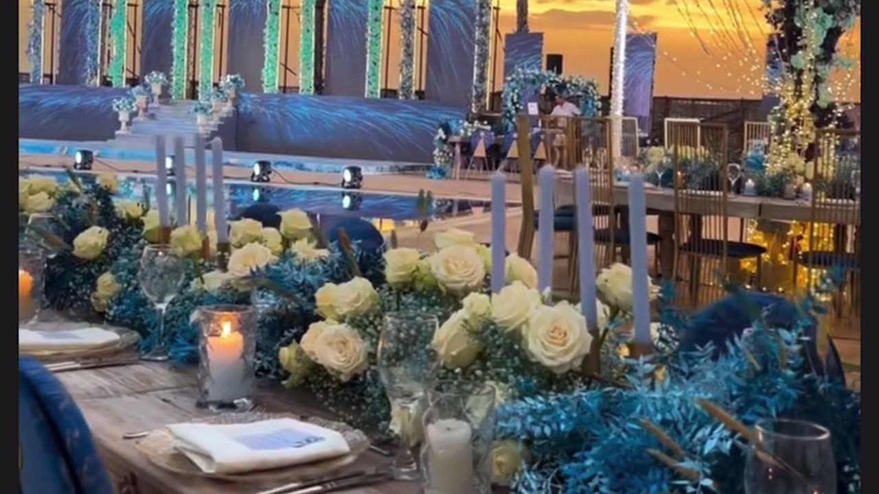 Blue Wedding Reception ♥️♥️