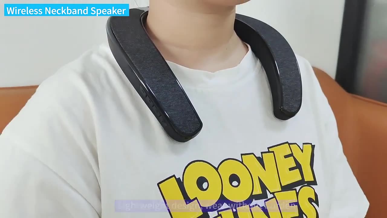 Wireless Wearable Neckband Speaker