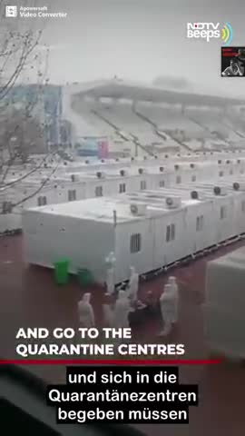 CHINA - ZWANGSQUARANTÄNE IN WINZIGEN METALLBOXEN / PEOPLE FORCED QUARANTINE IN TINY METAL BOXES
