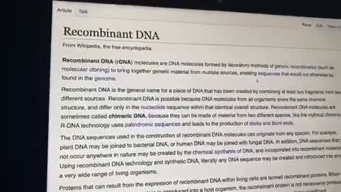 Covid Vaccine Fetal Tissue - DNA