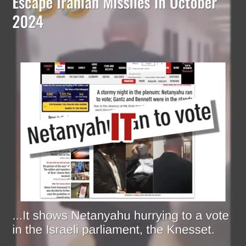 Fact Check: Video Does NOT Show Netanyahu Running To Bunker To Escape Iranian Missiles