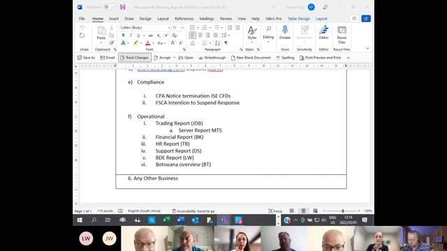 QuickTrade Management Meeting 1 March 2022 @9:30am