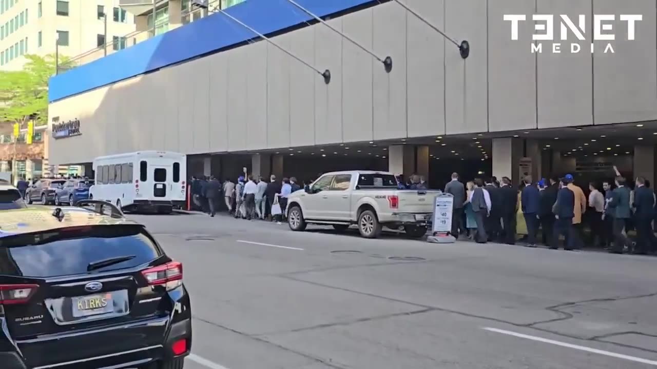 Nick Fuentes Speaks To Supporters Outside TPUSA Event