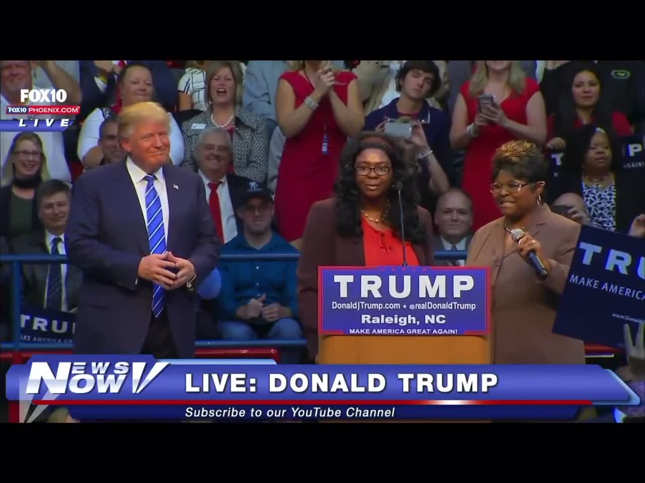 President Donald Trump meets Diamond and Silk for the first time 12/4/2015