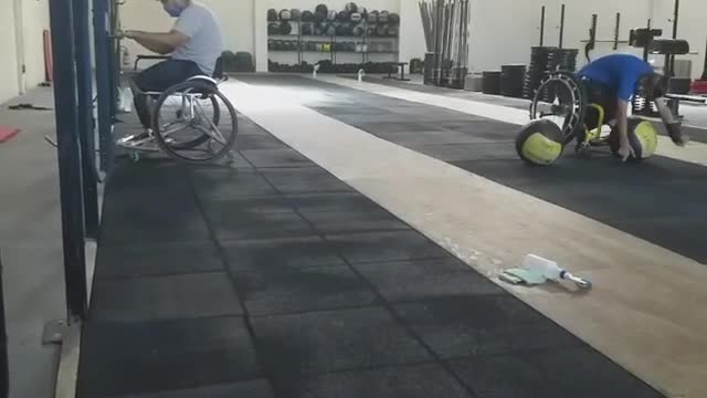 Falling at the crossfit for wheelchair users