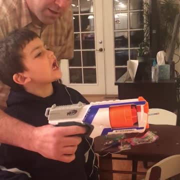 Nerf Gun Tooth Removal