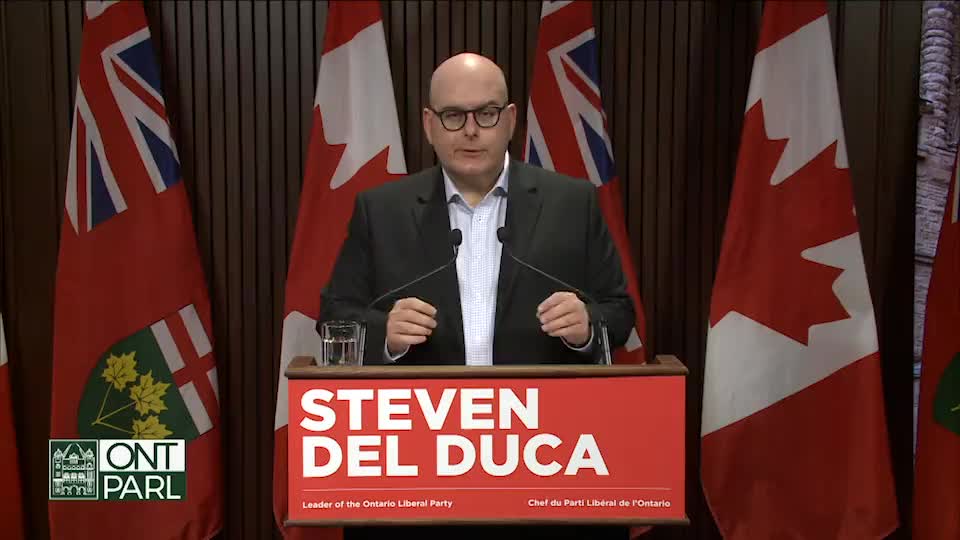 Steven Del Duca Ontario Liberal Opposition wants Provincial State of Emergency