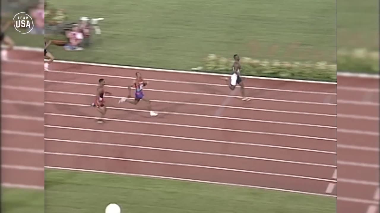 Winning moments in running.